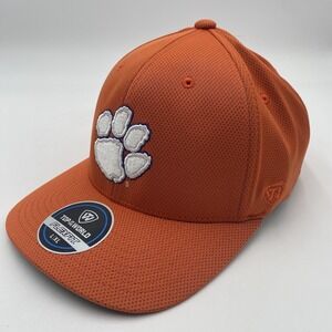 Clemson Tigers Hat Cap Flexfit Large XLarge College Orange Top Of The World‎